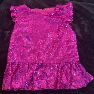 NWOT sequin top magenta pink
